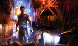 Фон Sleeping Dogs — Спящие собаки Шпалери