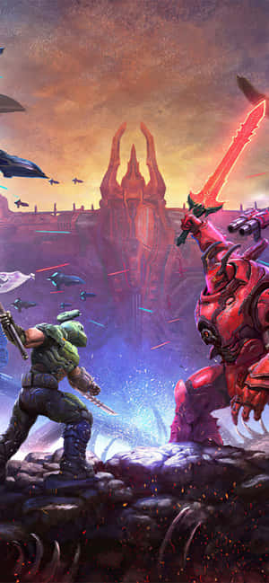 Doom Eternal iPhone — Galaxy A37 Шпалери