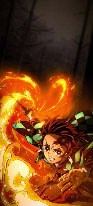 Demon Slayer Iphone 11 — Honor Magic V5 Шпалери