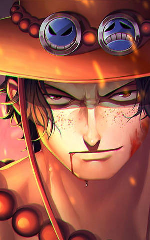 One Piece Кровавый Портгас Д Эйс мобильная обоина — RedMagic Astra 2 Шпалери
