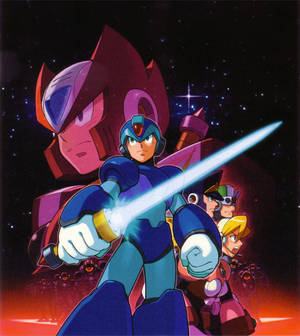 Постер игры Mega Man Xtreme 2 обої — Motorola Razr Fold Шпалери