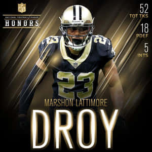 Постер Маршона Латтимора на церемонии NFL Honors — Американський футбол NFL Шпалери