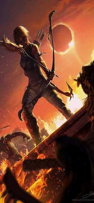 Фон Iphone X Shadow Of The Tomb Raider — Redmi K Шпалери