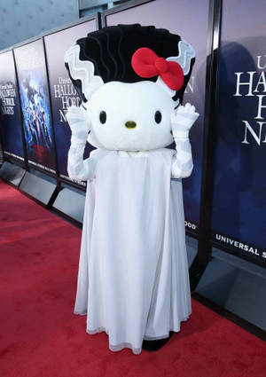 Шпалери з привидом Hello Kitty на Хелловін — Hello Kitty Хелловін Шпалери