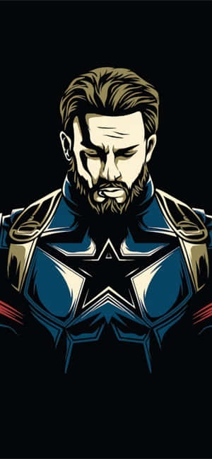 Captain America Cool — iPhone 16 Шпалери