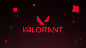 Valorant червоний логотип шпалери