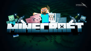 Шпалери Стів Minecraft текст логотип
