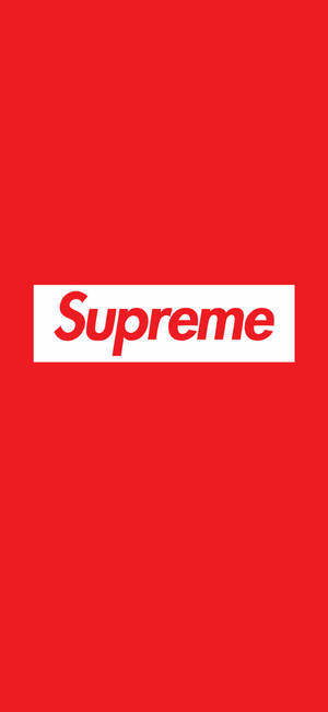 Простой логотип красного Supreme — iPhone 15 Pro Шпалери