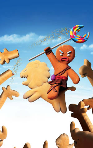 Gingerbread man from Shrek wallpaper — RedMagic Astra 2 Шпалери