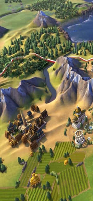 iPhone X Civilization V фон — POCO X Шпалери