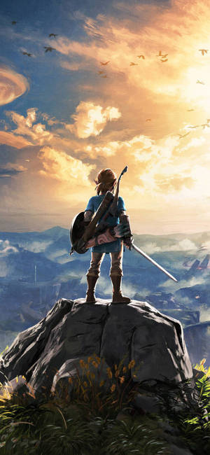 HD изображение персонажа Линка Breath Of The Wild обои