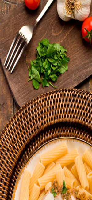 Iphone X Pasta Background — Honor X70 Pro Max Шпалери