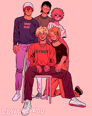 Обои «Розова естетика Bakusquad» — 4:5 Шпалери