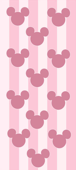Mickey Розовый Логотип Disney обої — iPhone 17e Шпалери