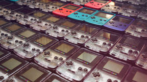 Шпалери з рядами моделей Game Boy Color