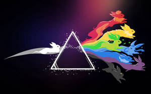 Pink Floyd веселковий покемон Іві шпалери