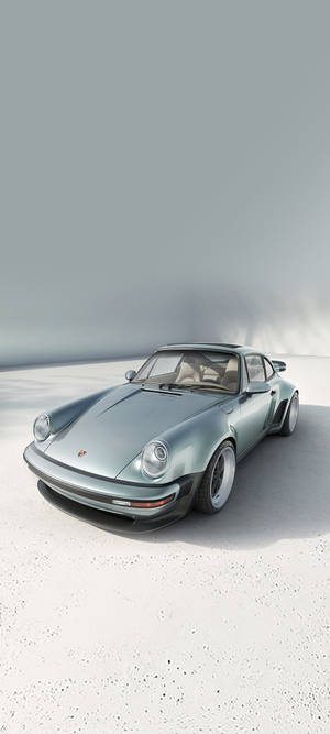 Серебристый Porsche 911 — Pixel 10 Шпалери