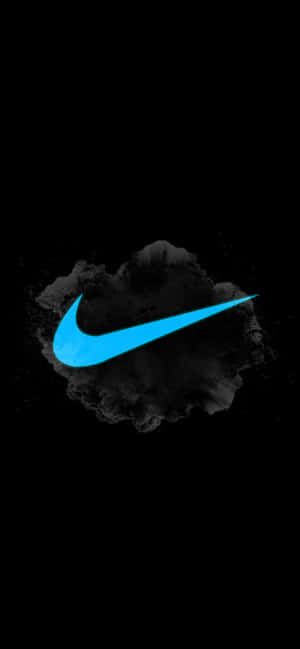 Blue Nike Logo — iPhone 16 Pro Max Шпалери