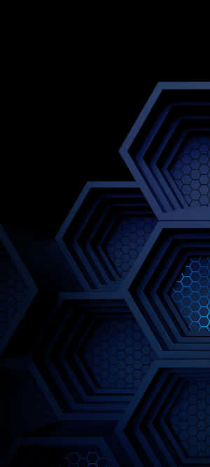 Синій AMOLED — Абстрактний айфон Шпалери