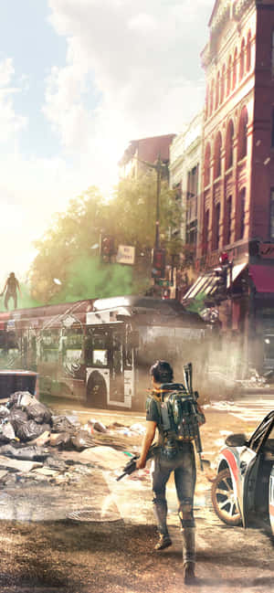 Iphone Xs Max The Division Background — Redmi Note 15 Pro Шпалери