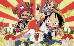 Смішний аниме-арт One Piece обої — Аніме естетика Шпалери
