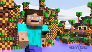 Шпалери Minecraft сміх Стів