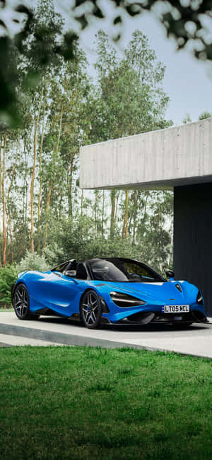 Суперкар Синій McLaren 765 — Xiaomi 15S Pro Шпалери