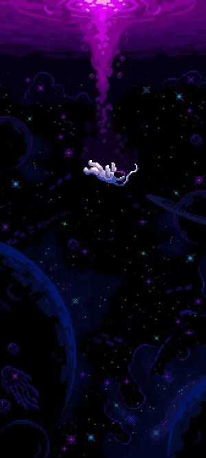 Темно-фіолетовое естетическое галактическое іскусство — Темно-фіолетова естетика Шпалери