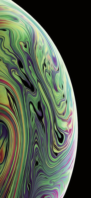 Тяжелый жёлто-зелёный Iphone Xs обои