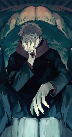 Устрашающий Итадори Jujutsu Kaisen для iPhone — Аніме хлопець Шпалери