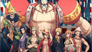 Чудовий фан-арт команди Солом'яного капелюха у шпалерах One Piece
