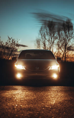 Фары Honda Civic Si обои — Galaxy Tab S10+ Шпалери