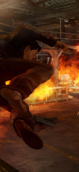 Фон Iphone Xs Sleeping Dogs — Спящие собаки Шпалери