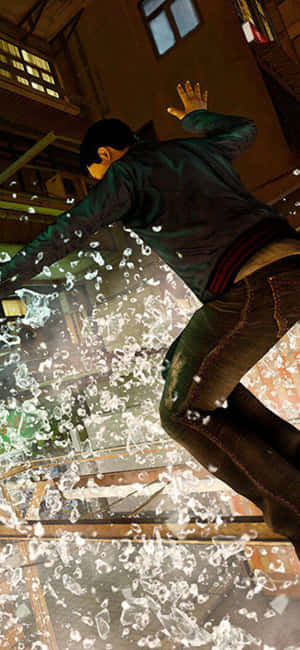 Фон Sleeping Dogs для iPhone XS — Спящие собаки Шпалери