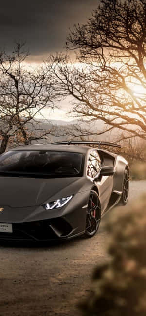 iPhone Xs Max на фоне Lamborghini — Xiaomi 17 Max Шпалери