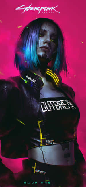 Iphone Xs Max Cyberpunk 2077 Фон — Honor X Шпалери