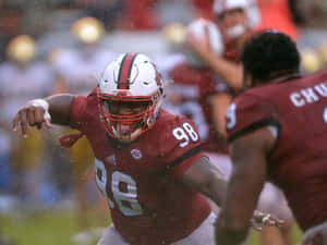 Фото гравців NC State Wolfpack BJ Hill і Bradley Chubb 2016 — Американський футбол NFL Шпалери