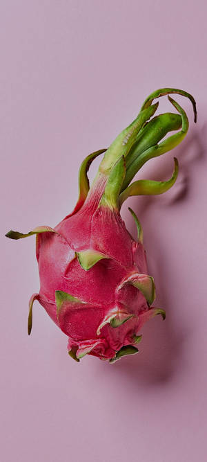 Фотография драконьего фрукта на пастельно-розовом фоне — Honor Magic V5 Шпалери