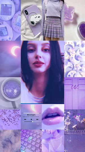 Естетика E-Girl — Фіолетова естетика Шпалери