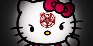 Обои Хелло Китти Хэллоуин Кровавая отметина — Hello Kitty Хелловін Шпалери