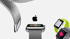 Обои с хромированным металлическим сетчатым ремешком для Apple Watch — Apple Watch Шпалери