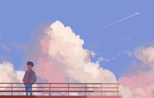 Цифровий арт по мотивам J-Hope Airplane — Kpop гіф Шпалери