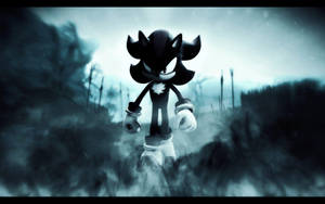 Черно-білий Sega Shadow The Hedgehog PFP — Естетичний мультфільм Шпалери