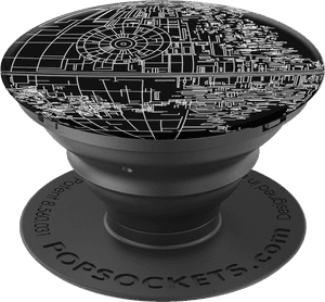 Чорний Pop Socket з графічним дизайном