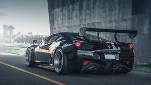 Чорний автомобіль HD Ferrari