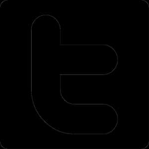 Вектор логотипа Twitter - чорно-білий PNG логотипа Twitter