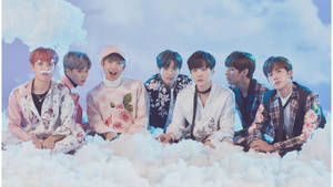 BTS на робочому столі на штучному снігу — Bts десктоп Шпалери