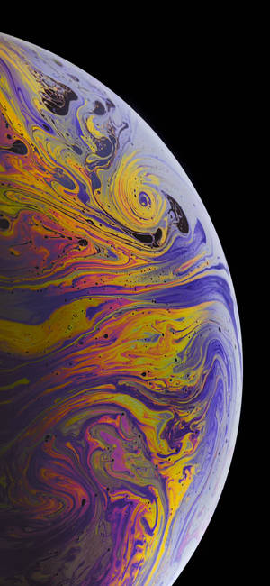 Обої Жолтый і Фіолетовый iPhone Xs