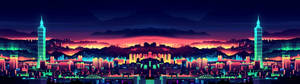 3840x1080 HD міське мистецтво для двох моніторів — 3840x1080 Шпалери