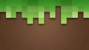 Спрощені піксельні шпалери Minecraft земля трава